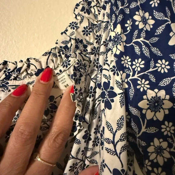 DOEN SIMONETTA DRESS SIZE MEDIUM ORGANIC COTTON Cottagecore Meadow Maxi - Picture 15 of 15